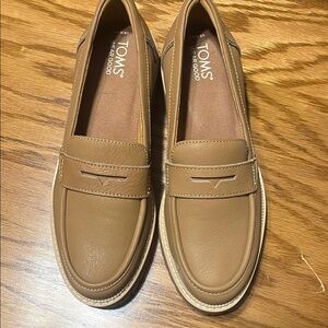 TOMS Tan Loafers